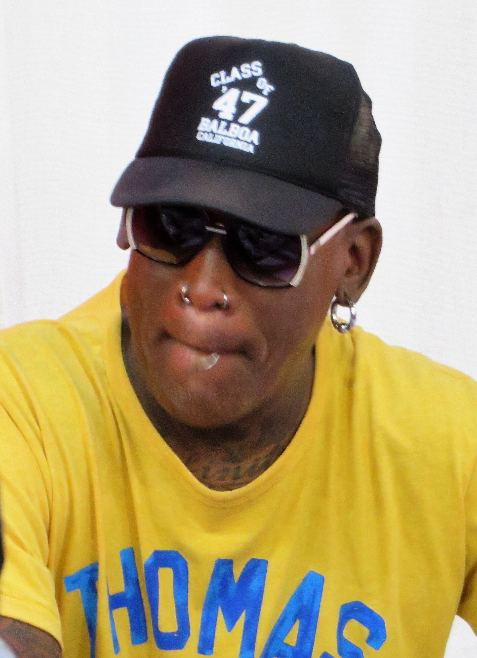 Imagem de referência relacionada a Dennis Rodman, item descrito como basquetebolista americano