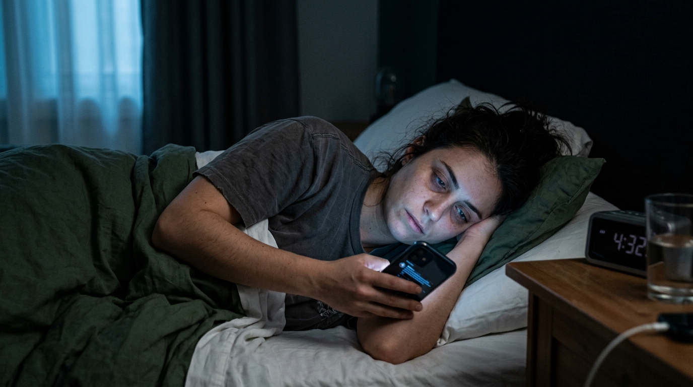Luz do celular à noite: estudo revela impacto direto no sono profundo com a redução da melatonina no corpo