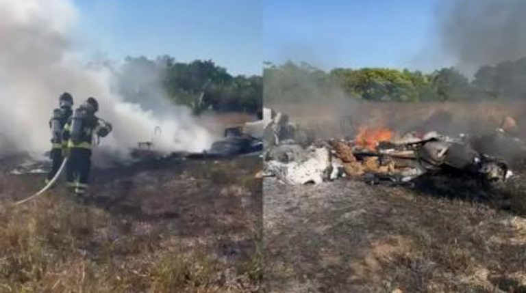 Avião de pequeno porte cai em região isolada de MT e deixa três mortos