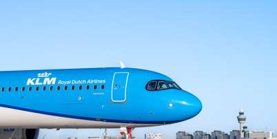 Avi&atilde;o da companhia a&eacute;rea holandesa KLM Foto: Reprodu&ccedil;&atilde;o/X/@KLM