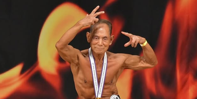 Toshisuke Kanazawa começou a competir na juventude e agora, aos 90 anos, segue na ativa Foto: Reprodução/Instagram/@toshisuke.kanazawa