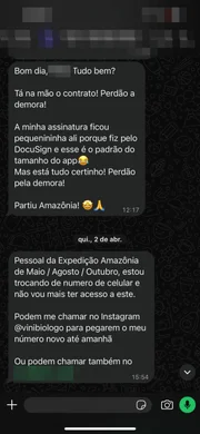Vini Biólogo é acusado de calote em pacotes de viagem para a Amazônia - imagem 5