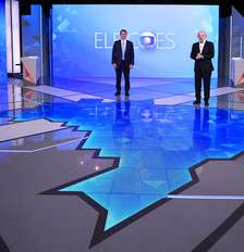 Flávio Bolsonaro e Lula no debate da Globo Foto: Buda Mendes / Getty Images