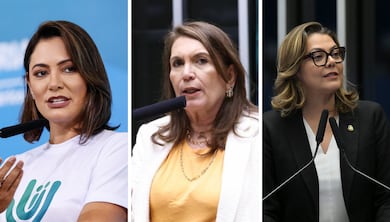 Senado no DF: Michelle Bolsonaro tem 35% no 1º voto, Bia Kicis, 16,2%, e Leila do Vôlei, 14,4%