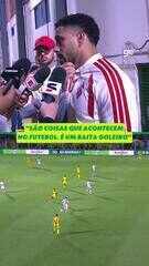 Matheus Bahia sai em defesa do goleiro Matheus Cunha, expulso aos 14 minutos