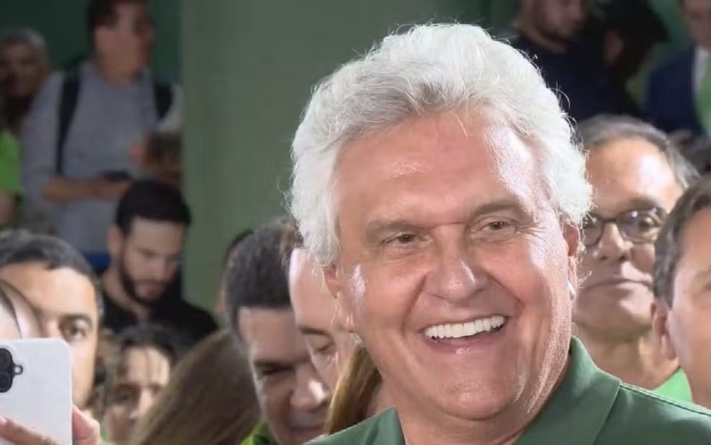 Ronaldo Caiado diz que vai conversar com Kassab o segundo turno — Foto: Reprodução / TV Anhanguera