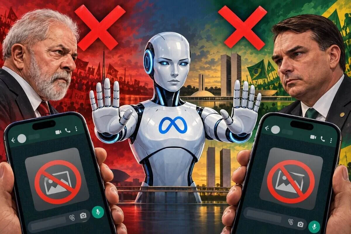 “Falha minha”: após polêmica, IA do WhatsApp barra imagens de Lula e Flávio