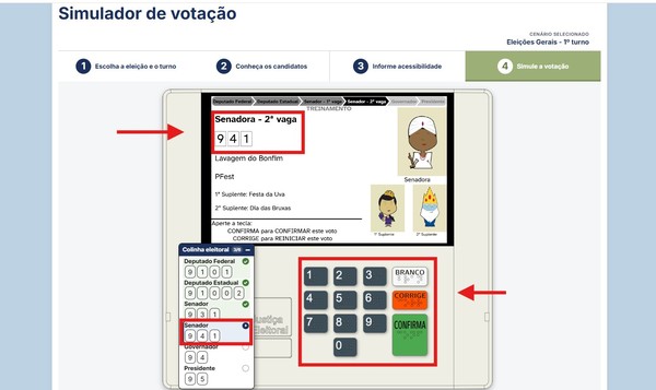 Como votar na urna eletrônica nas Eleições 2026: veja ordem de votação