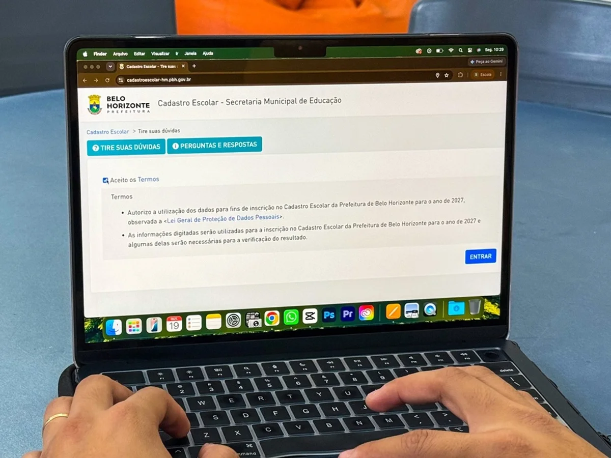 Cadastro escolar 2027 abre nesta terça em BH e vai até 5 de novembro
