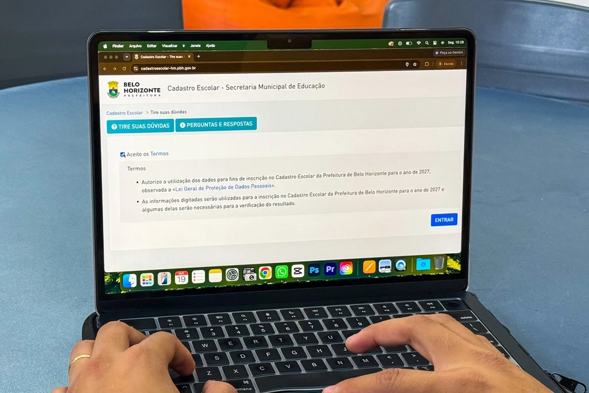 Cadastro escolar 2027 abre nesta terça em BH e vai até 5 de novembro