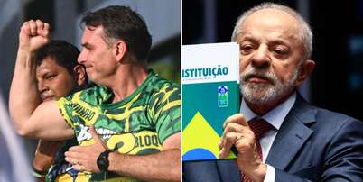 Fl&aacute;vio Bolsonaro e Lula disputam primeira debate presidencial neste domingo Foto: MONTAGEM/JHONY PINHO/AGIF/WILTON JUNIOR / Estad&atilde;o