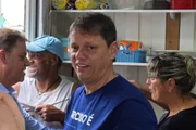 Tarcísio de Freitas em agenda de campanha à reeleição
